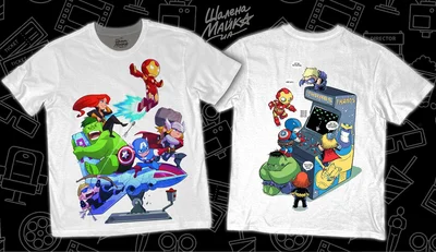 Футболки с полной запечаткой: мстители avengers